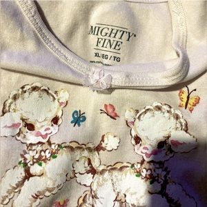 coquette baby pink kitsch vintage lambs baby tee